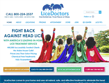 Tablet Screenshot of licedoctors.com